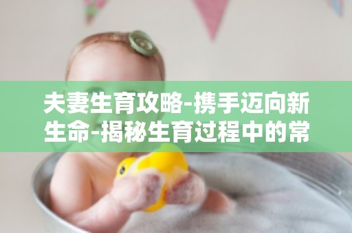 夫妻生育攻略-携手迈向新生命-揭秘生育过程中的常见问题及解决方案