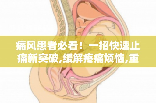 痛风患者必看！一招快速止痛新突破,缓解疼痛烦恼,重拾活力！