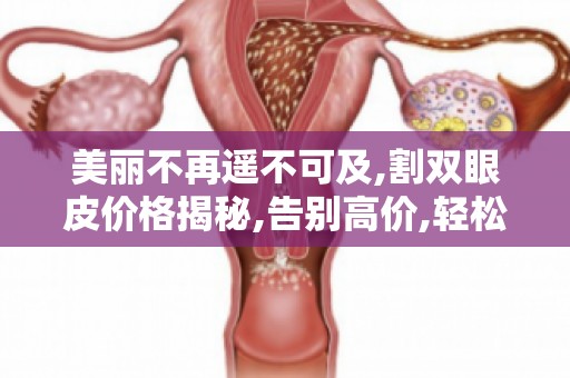 美丽不再遥不可及,割双眼皮价格揭秘,告别高价,轻松实现双眼皮梦想！